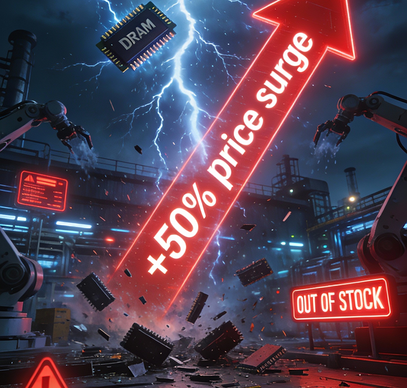 智能制造领域2026开年就炸雷！内存价格暴涨50%，你知道是什么原因吗？